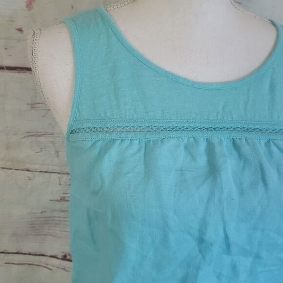 Boden Linen Tank Top Size 2 - Picture 4 of 6
